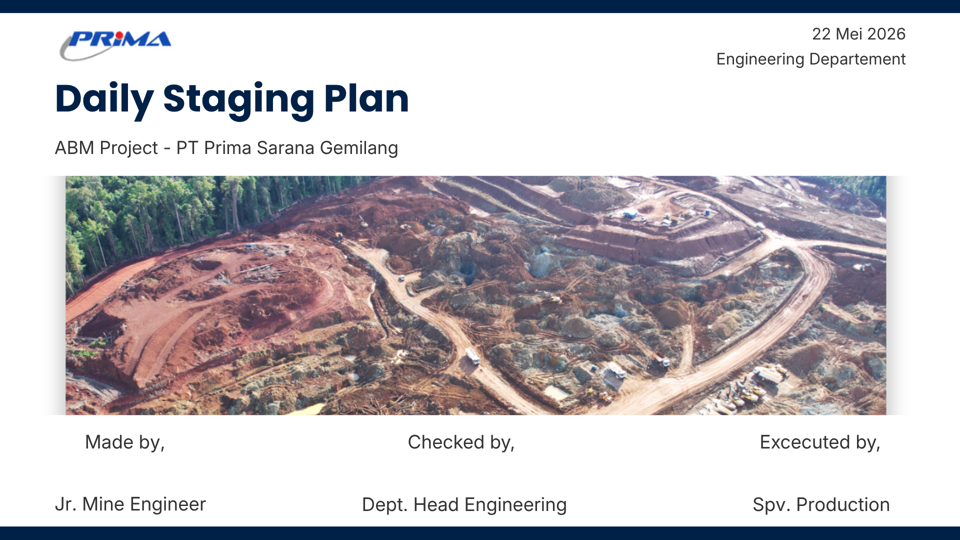 Daily Staging Plan
